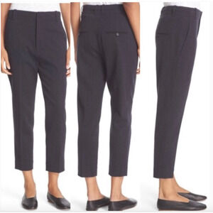 Vince Women's Carrot Tapered Leg Cropped Ankle Trouser Pants Black US 2